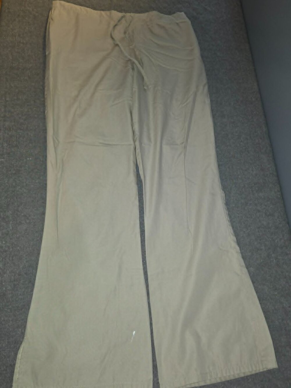 Cherokee Workwear 4101 Khaki Scrub Pants Women's Small Drawstring Uniform